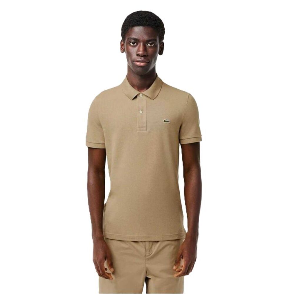 Lacoste Mens Embroidered Logo Polo Shirt / Tan